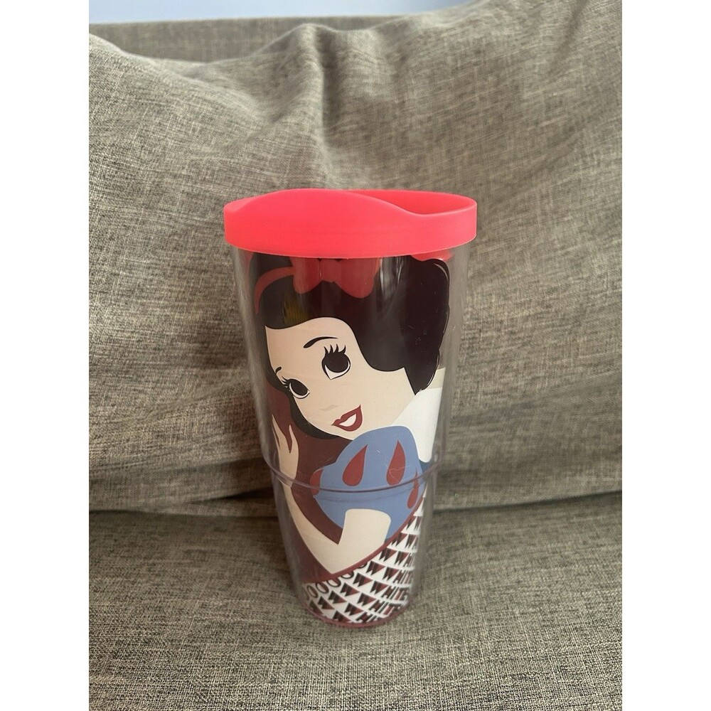 Tervis Tumbler Snow White Pink Lid 24 oz Disney Princess